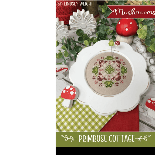 Garden Variety Mushrooms Cross Stitch Pattern - Everything Fabric