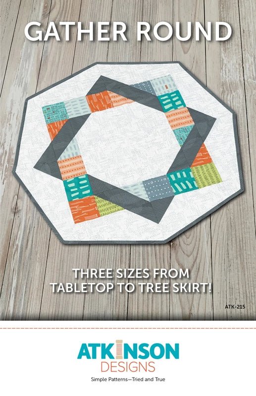 Gather Round Table Topper to Tree Skirt Pattern - Everything Fabric