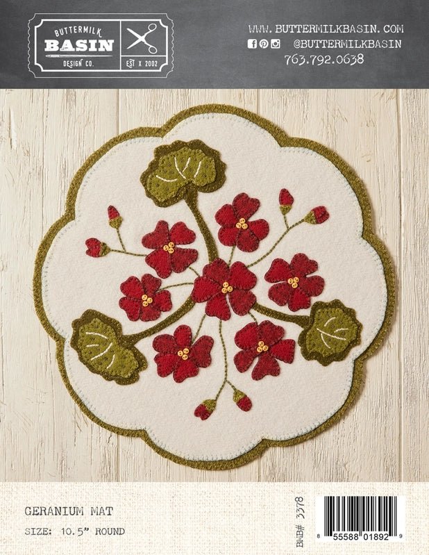 Geranium Mat Pattern - Everything Fabric