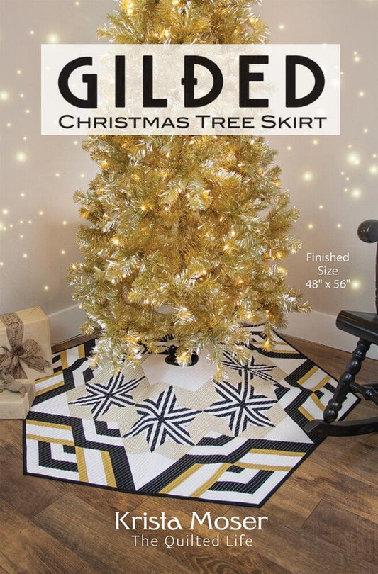 Gilded Christmas Tree Skirt Pattern - Everything Fabric