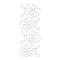 Ginger Flower Border Stencil - 5 in - Everything Fabric