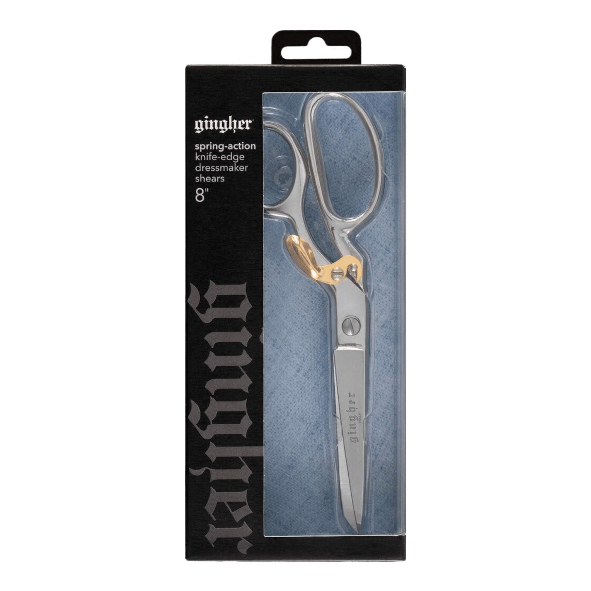 Gingher 203 mm Knife Edge Spring Action Dressmaker Shears - Everything Fabric