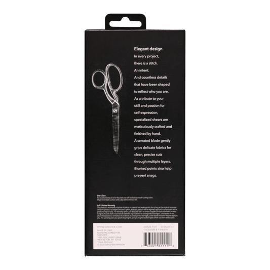 Gingher 203 mm Serrated/Knife Edge Dressmakers Shears Blunt Tip - Everything Fabric