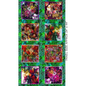 Glorious Gum Blossoms - 8 block Panel - Everything Fabric