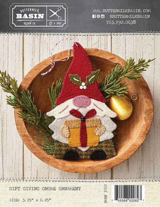 Gnome Gift Giving Ornament Pattern - Everything Fabric