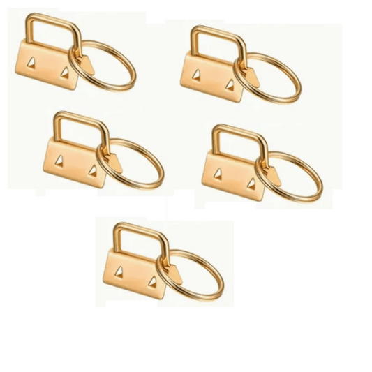 Gold Key Fobs - 25 mm wide - Everything Fabric
