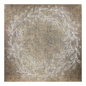 Sashiko Pre-stencilled Wreath Panel Gold