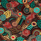 Gondwana - Geometric Brown/Rust - Everything Fabric