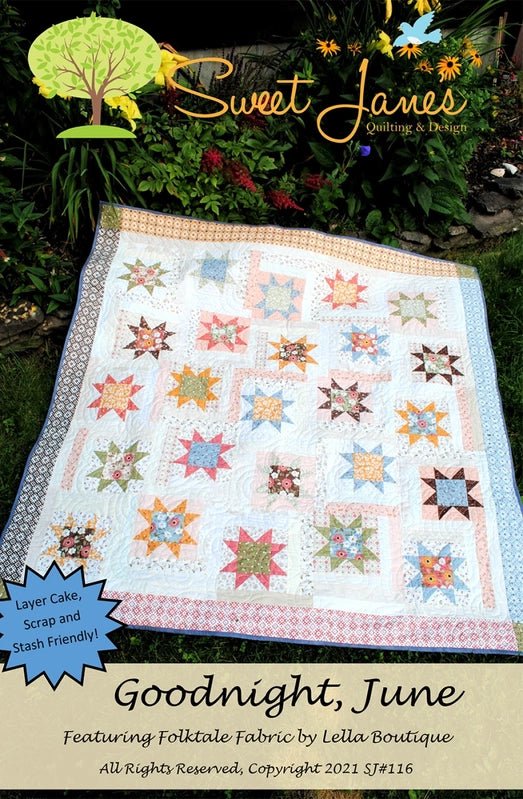 Good Night June Quilt Pattern - Everything Fabric