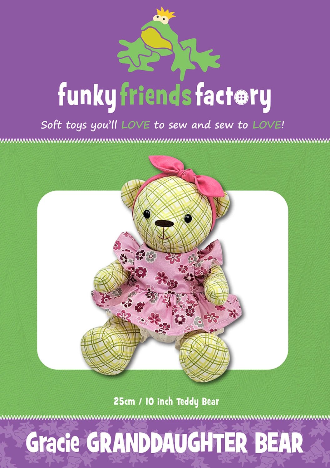 Gracie GRANDDAUGHTER Bear Pattern - Everything Fabric
