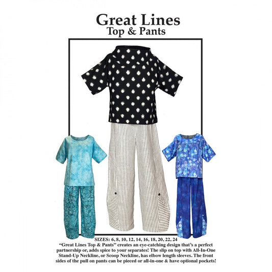 Great Lines Top & Pants Pattern - Everything Fabric