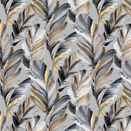 Grey Plume 108in Wideback - Everything Fabric