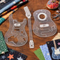 Guitar Appliqué Acrylic Template Set - 12 in - Everything Fabric