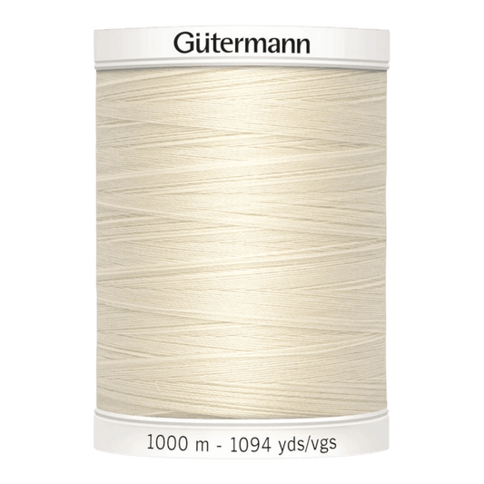 Gutermann Poly Sew-All Thread - Eggshell - Everything Fabric