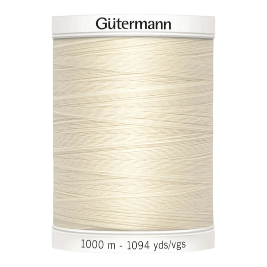 Gutermann Sew-All Polyester Thread 1000m Eggshell