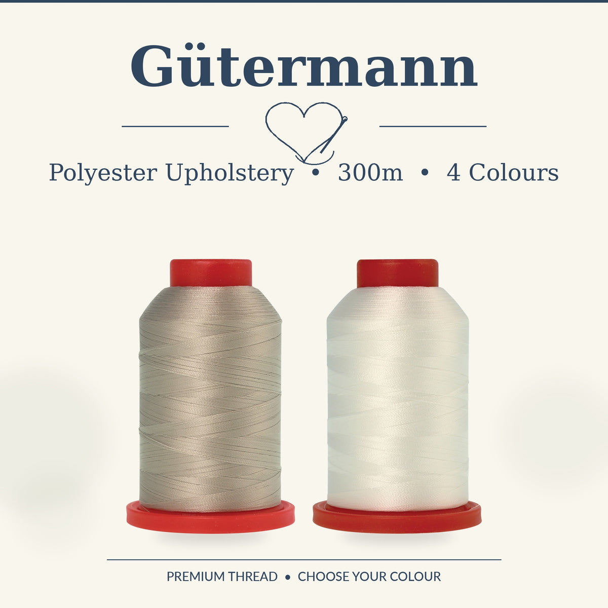 Gutermann Polyester Upholstery Thread 300m - 4 Colours - Choose Options