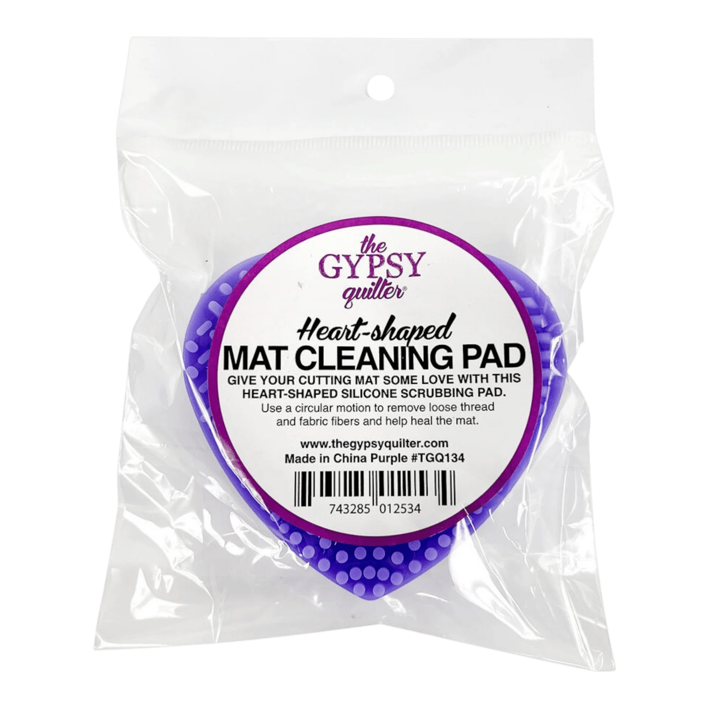 Gypsy Quilter Mat Cleaning Pad Heart Shaped 3-1/4in x 1in - Everything Fabric