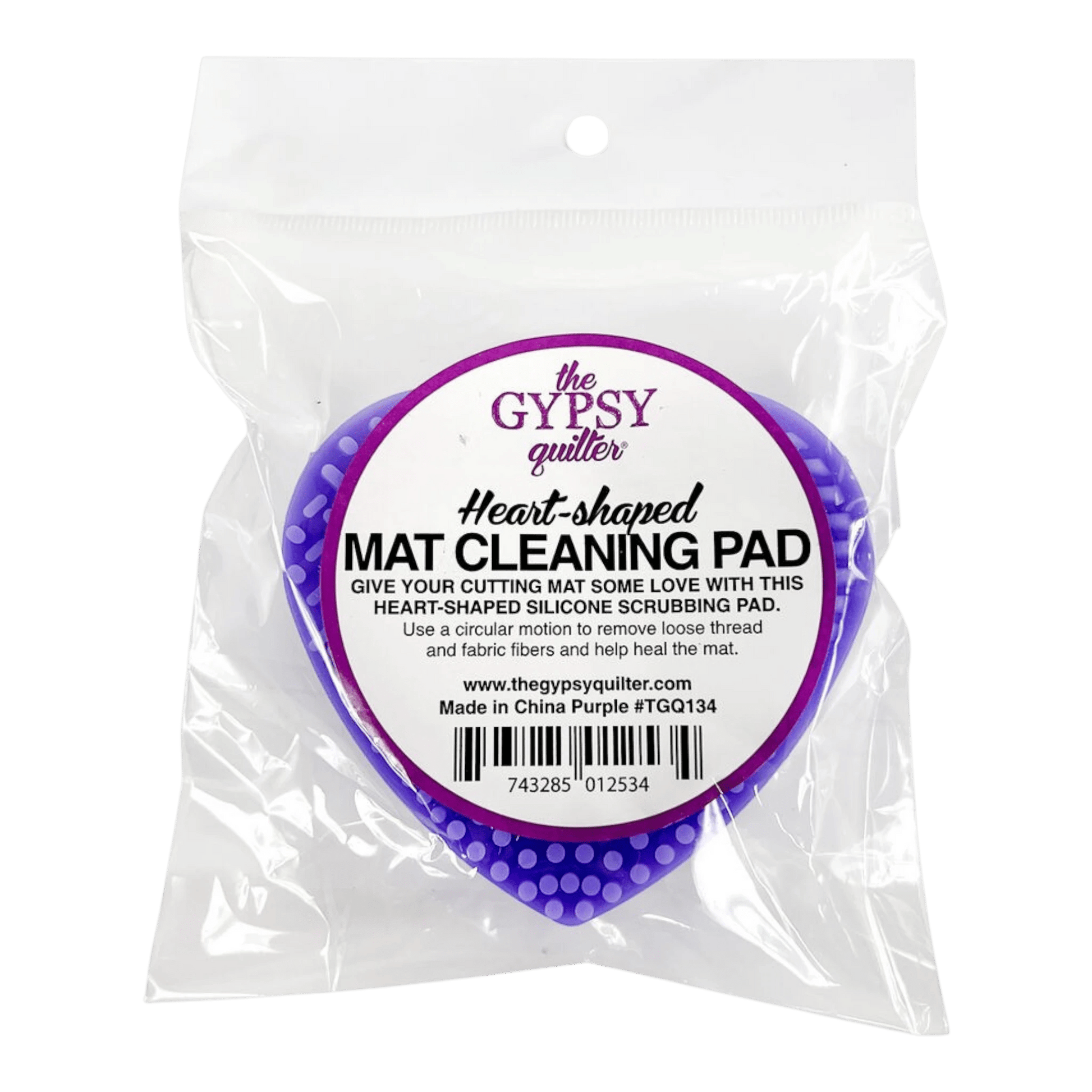 Gypsy Quilter Mat Cleaning Pad Heart Shaped 3-1/4in x 1in - Everything Fabric