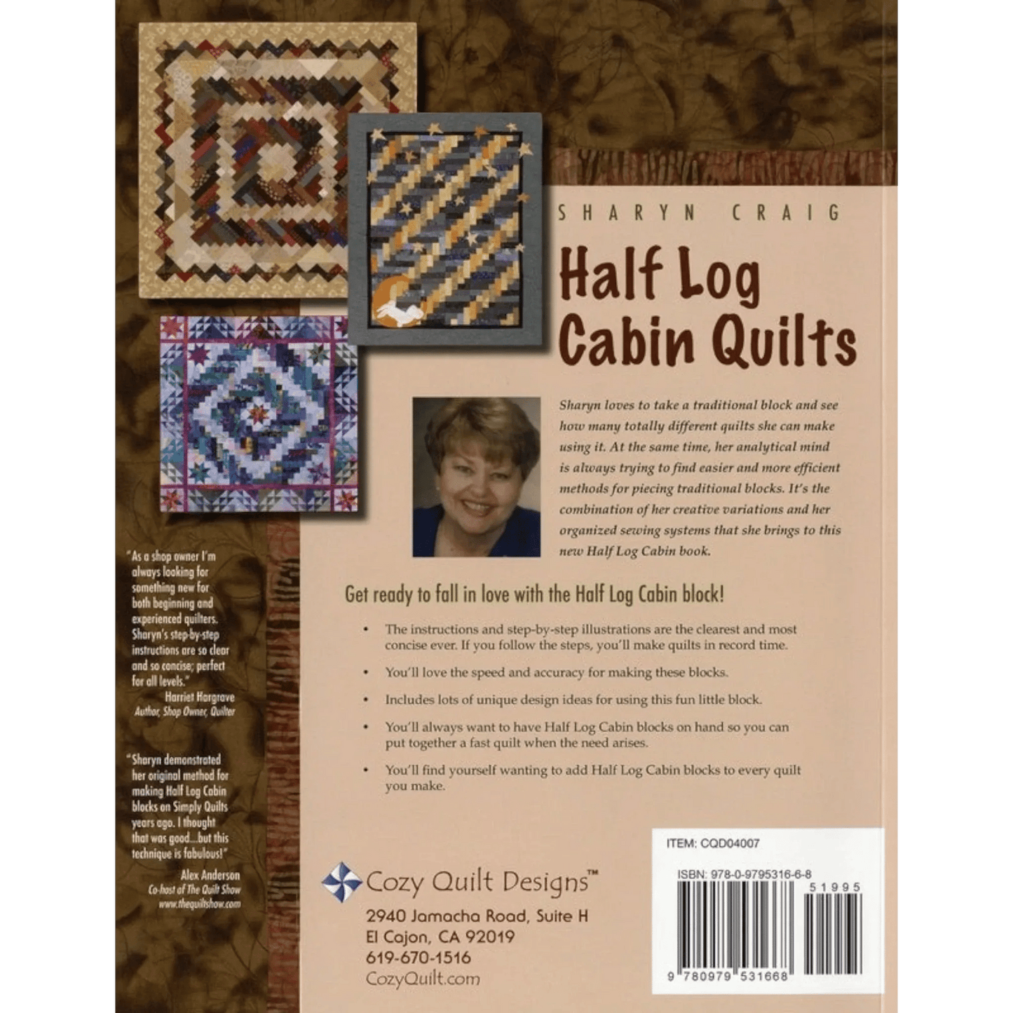 Half Log Cabin Quilts Book - Everything Fabric