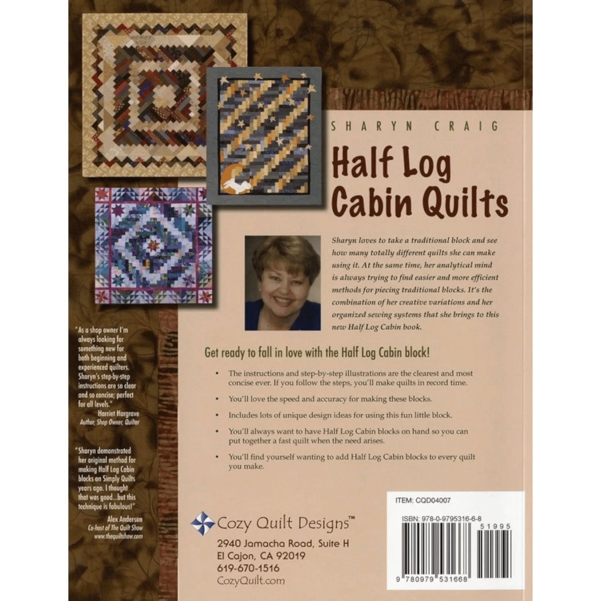 Half Log Cabin Quilts Book - Everything Fabric
