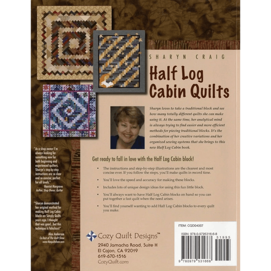 Half Log Cabin Quilts Book - Everything Fabric