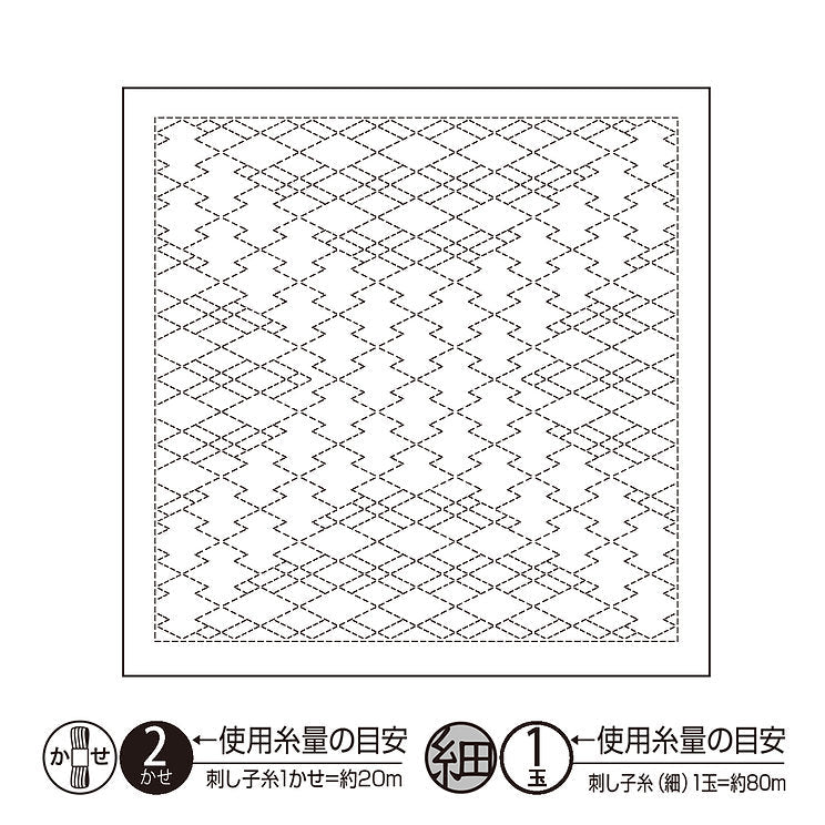 Hana Fukin Sashiko Sampler - Yabane - Everything Fabric