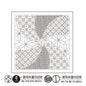 Hana fukin (sashiko sampler)'Flower hand' Sampler NAVY - Everything Fabric