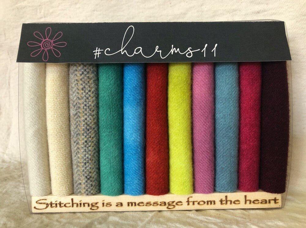 Hand Dyed Felted Wool - Charms 11WE - Everything Fabric