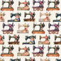 Happy Place - Ecru Floral Sewing Machines - Everything Fabric
