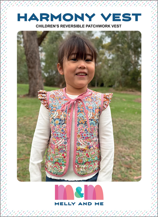 Harmony Girls Patchwork Vest Pattern - Everything Fabric