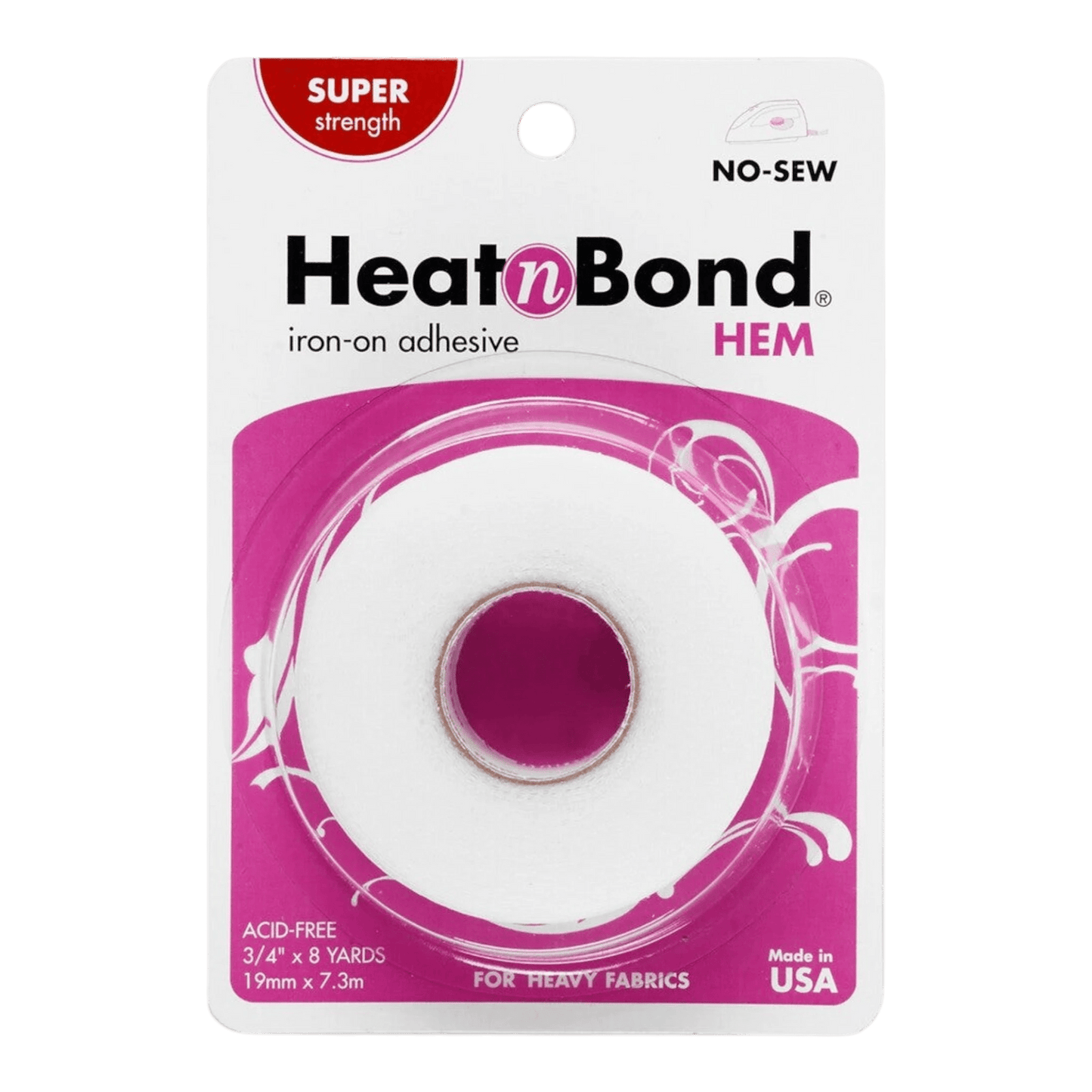 Heat N Bond Hem Tape Heavyweight 19 mm x 8yds - Everything Fabric