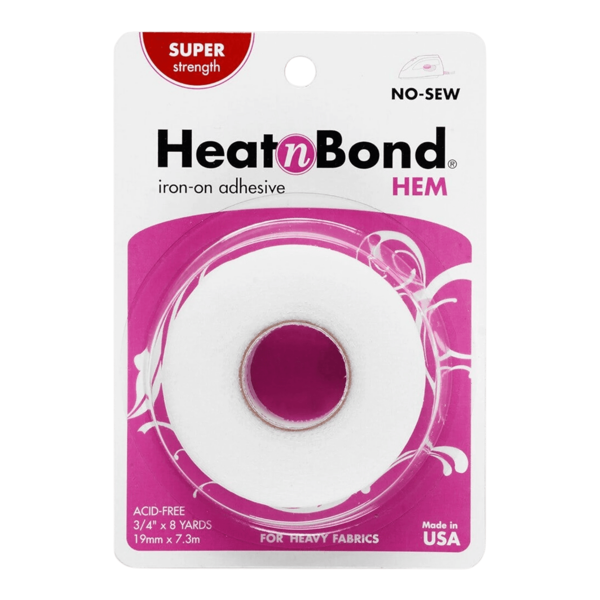Heat N Bond Hem Tape Heavyweight 19 mm x 8yds - Everything Fabric