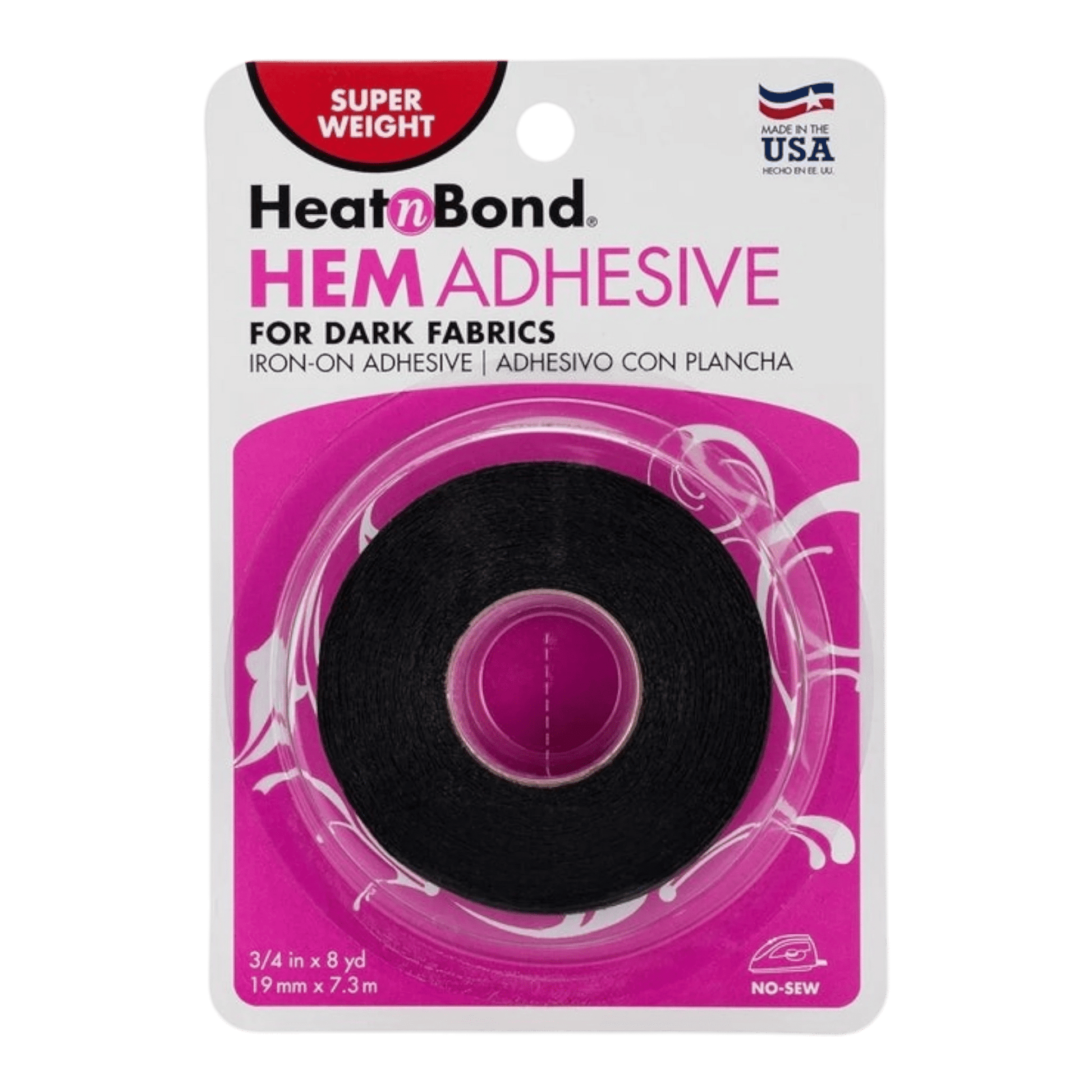 HeatnBond Super Hem for Dark Fabrics 19 mmx8yds - Everything Fabric