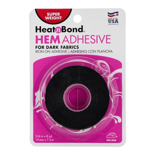HeatnBond Super Hem for Dark Fabrics 19 mmx8yds - Everything Fabric