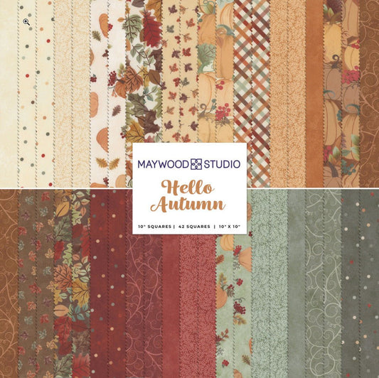Hello Autumn - 10 in Squares - 42 pc - Everything Fabric