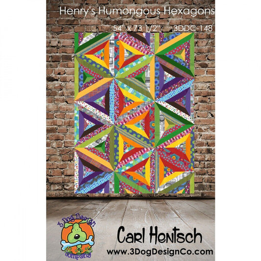 Henrys Humongous Hexagons Quilt Pattern - Everything Fabric