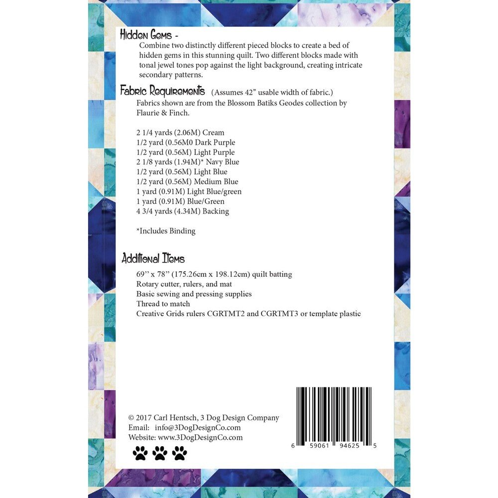 Hidden Gems Quilt Pattern - Everything Fabric