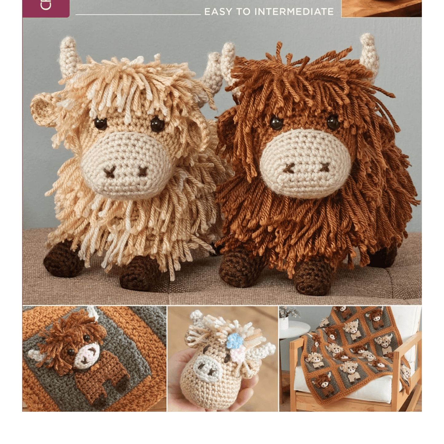 Highland Cows Crochet Book - Everything Fabric