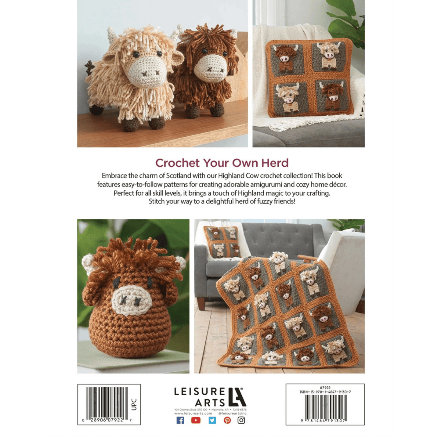 Highland Cows Crochet Book - Everything Fabric