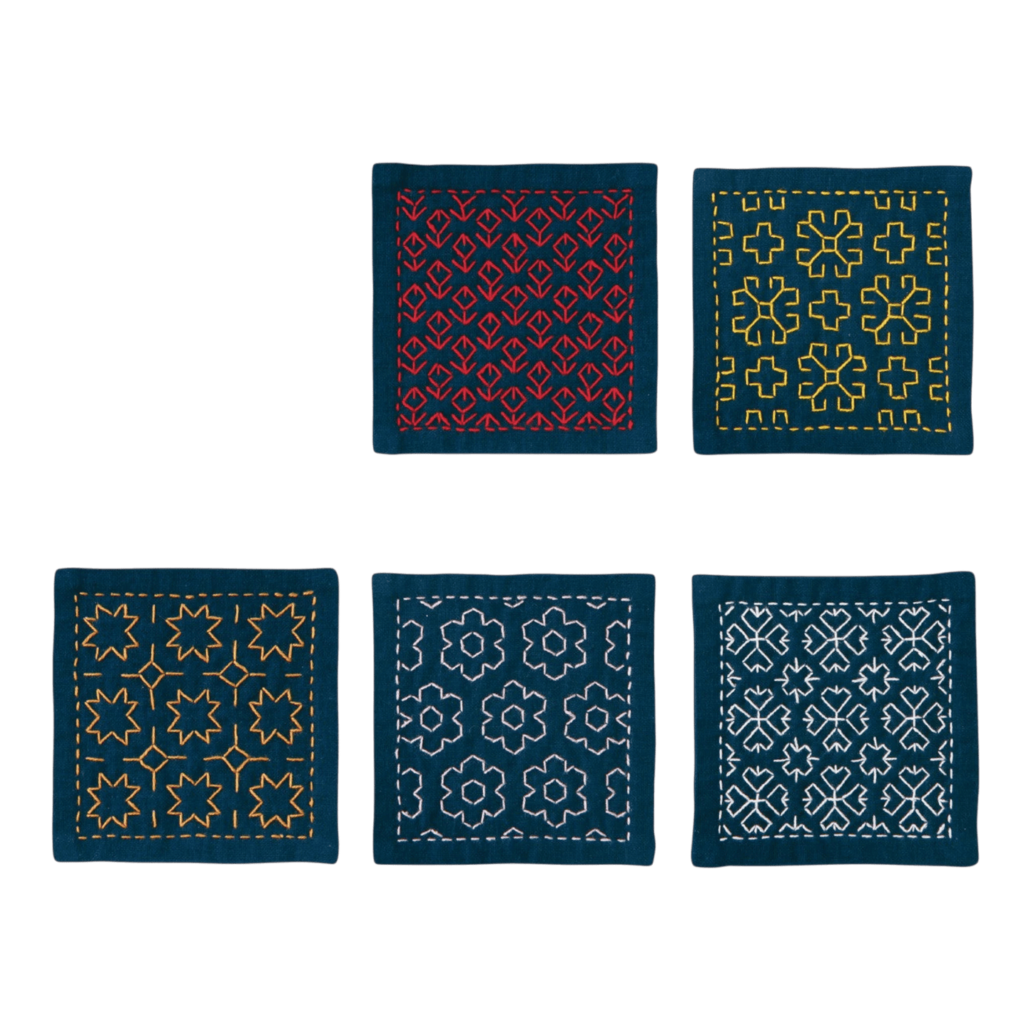 Hitomezashi Coaster Kit - SK-423 - Everything Fabric