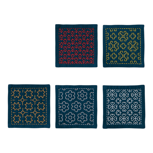 Hitomezashi Coaster Kit - SK-423 - Everything Fabric