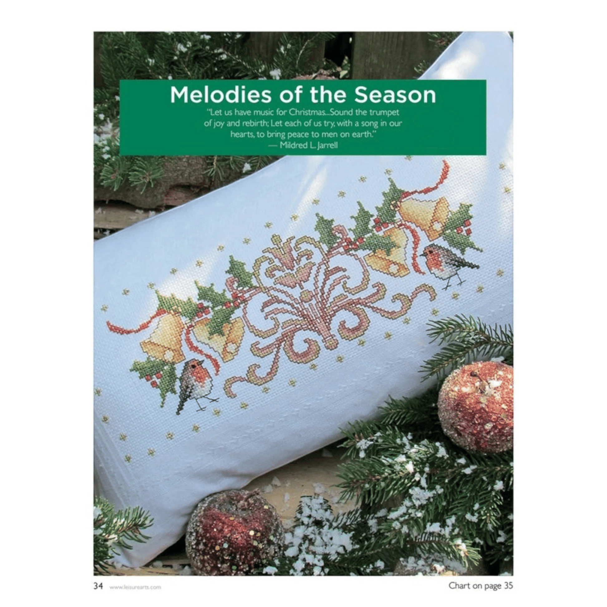 Holiday Cheer in Cross Stitch Book - Everything Fabric