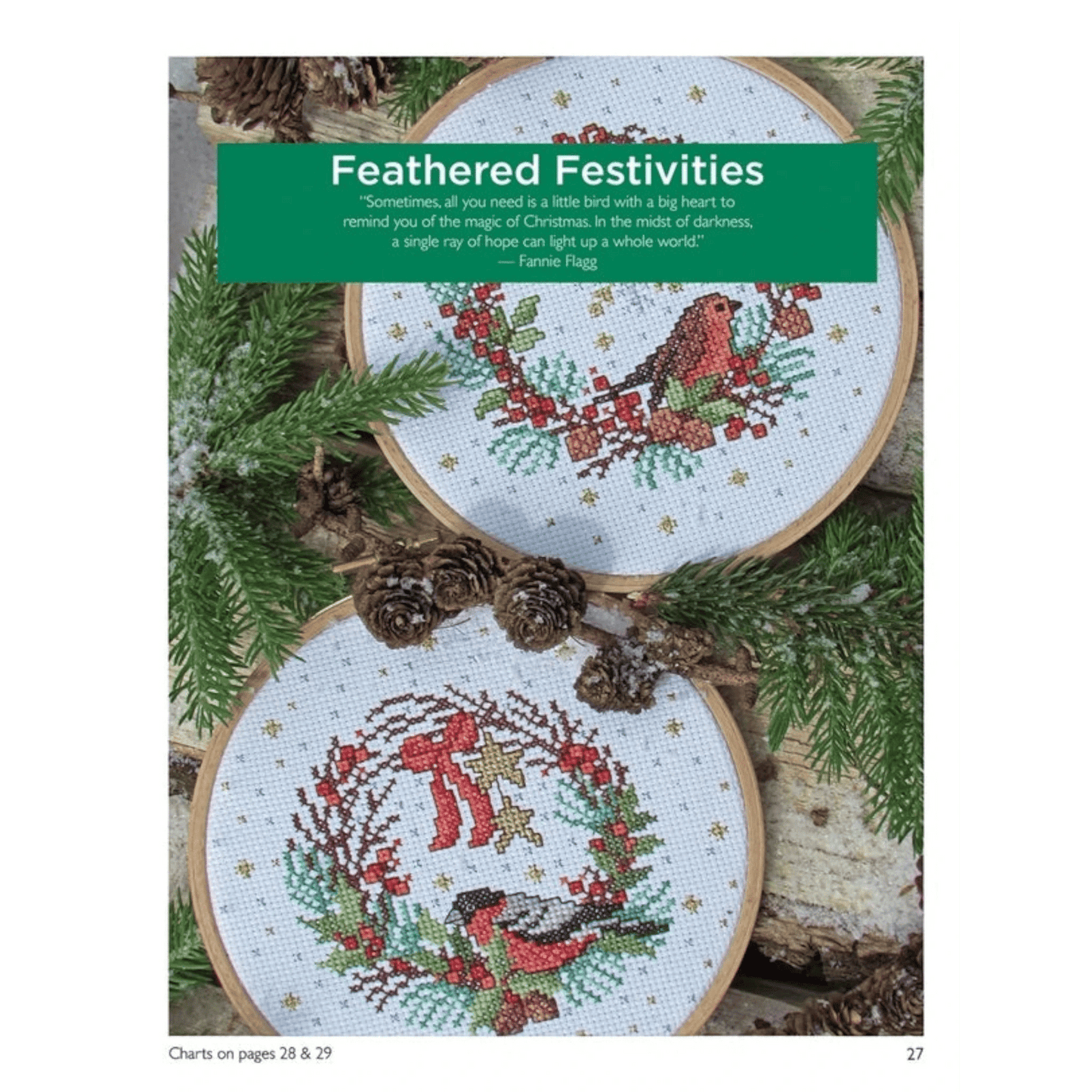 Holiday Cheer in Cross Stitch Book - Everything Fabric