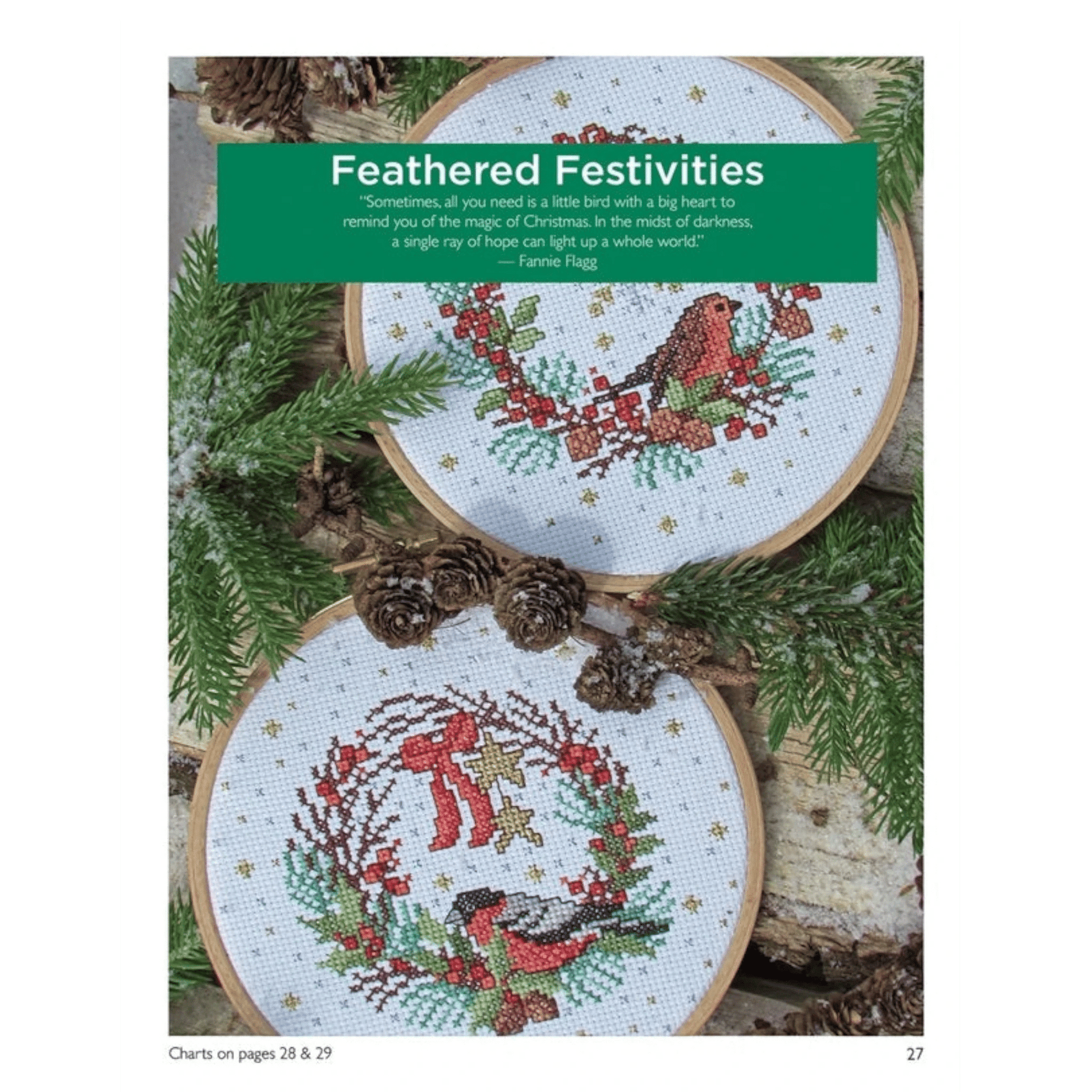 Holiday Cheer in Cross Stitch Book - Everything Fabric