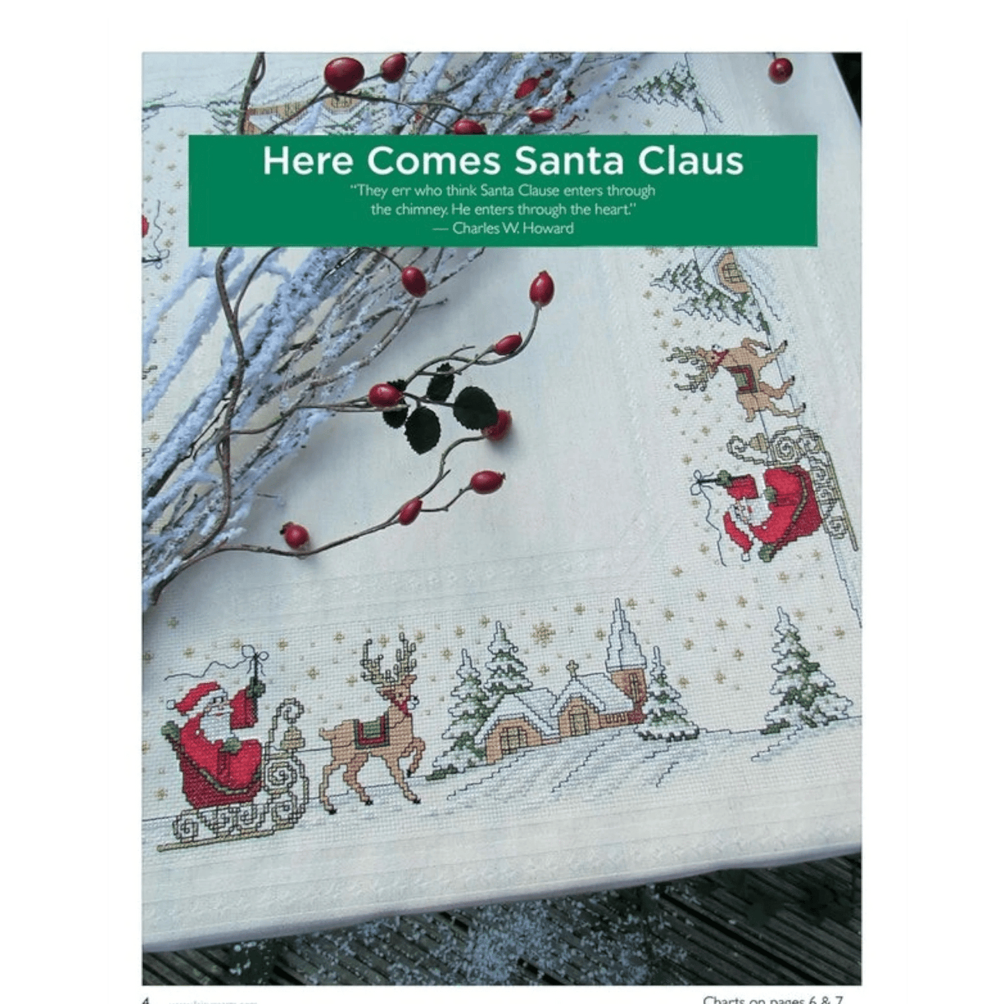Holiday Cheer in Cross Stitch Book - Everything Fabric