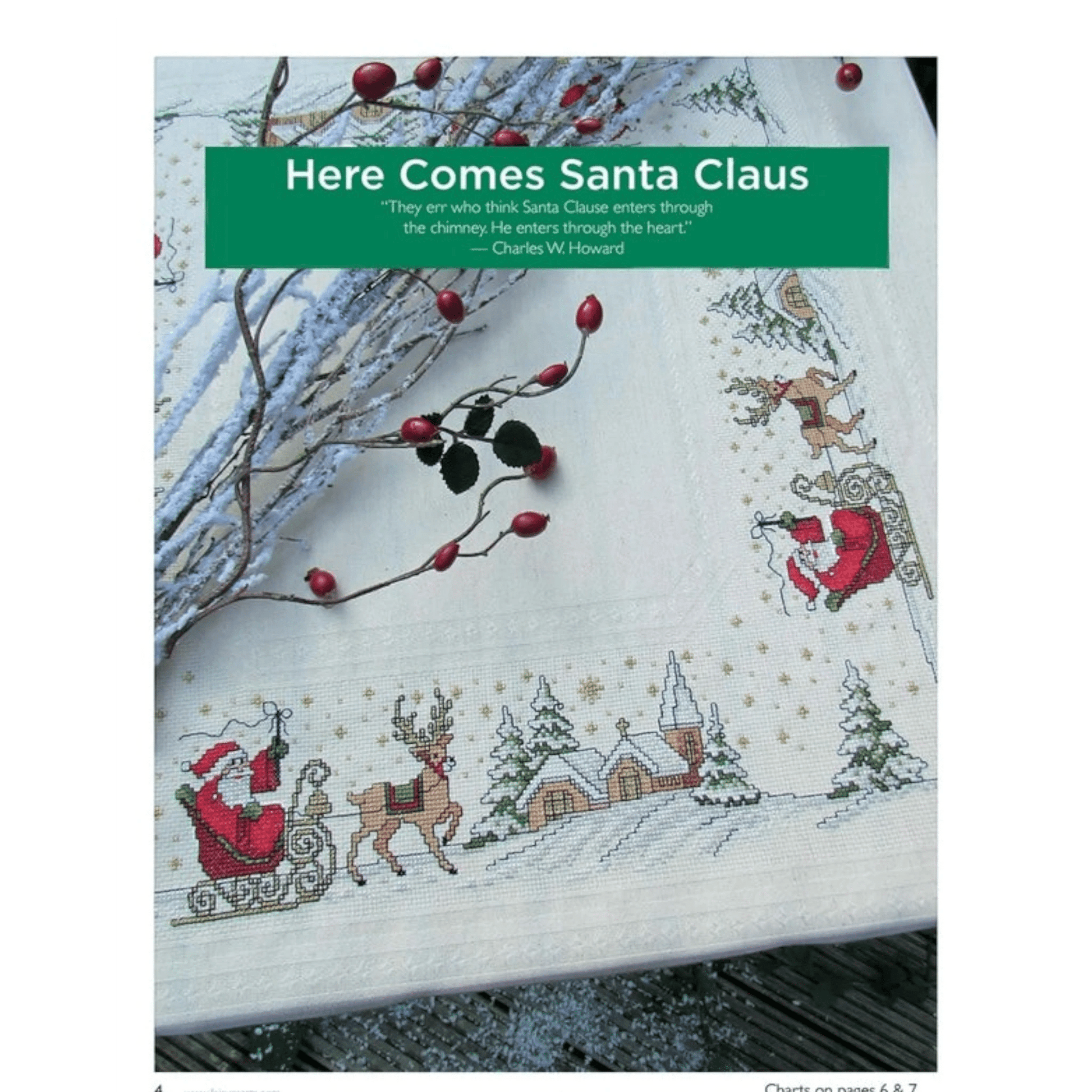 Holiday Cheer in Cross Stitch Book - Everything Fabric