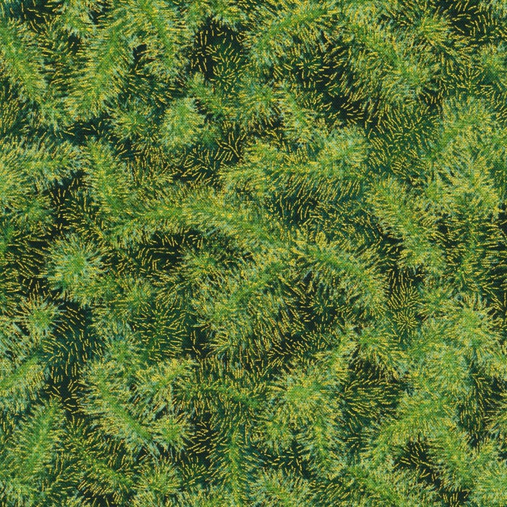 Holiday Florish - Pine Branches - Everything Fabric