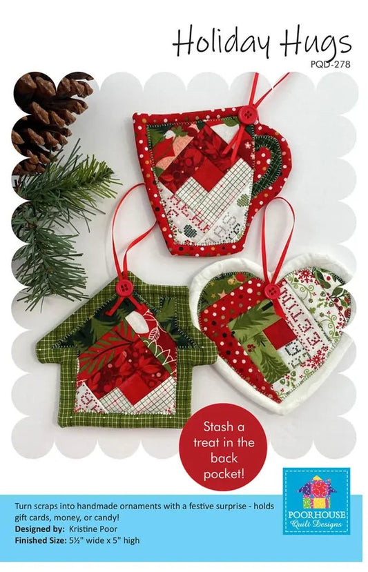 Holiday Hugs Ornament Pattern - Everything Fabric