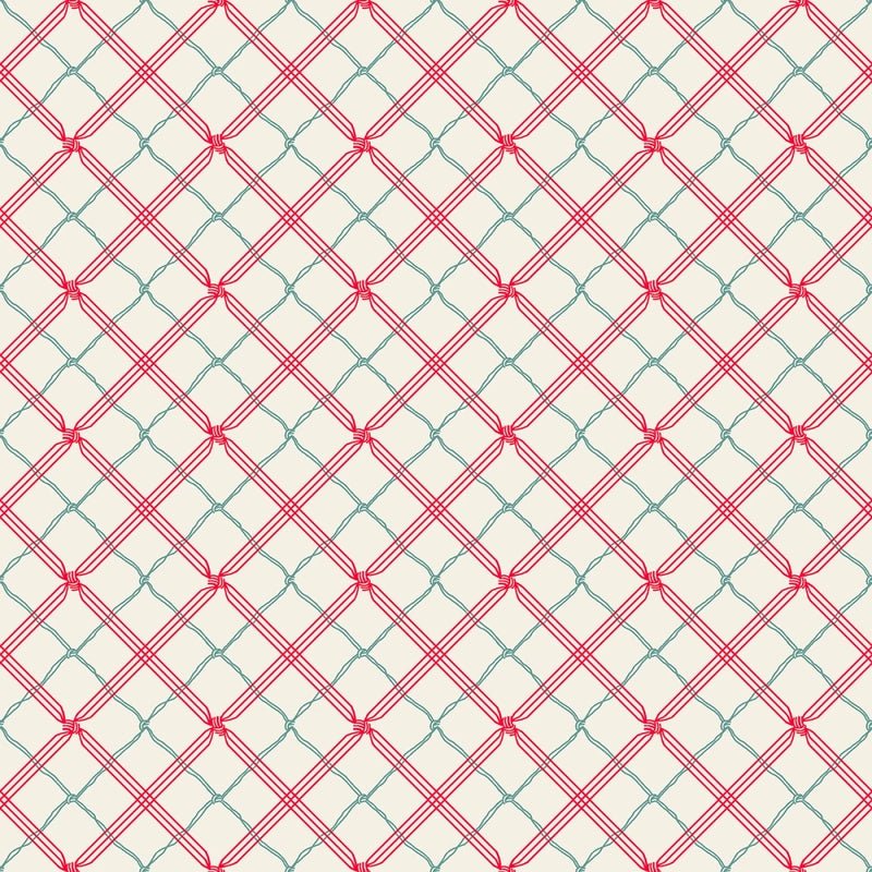 Holiday Stitches - Cream Plaid - Everything Fabric