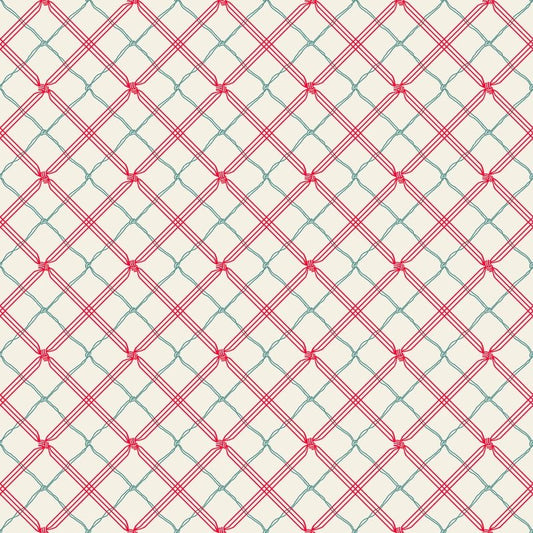 Holiday Stitches - Cream Plaid - Everything Fabric